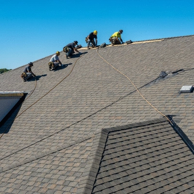 Commercial roof restoration services in action