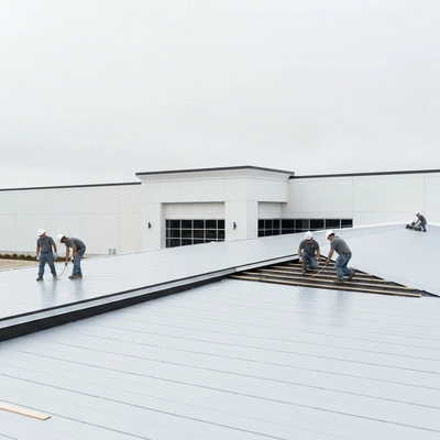 Commercial roof restoration process