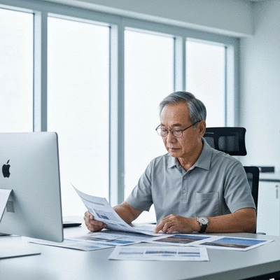 User reviewing roof restoration options