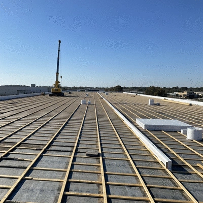 Commercial roof restoration process