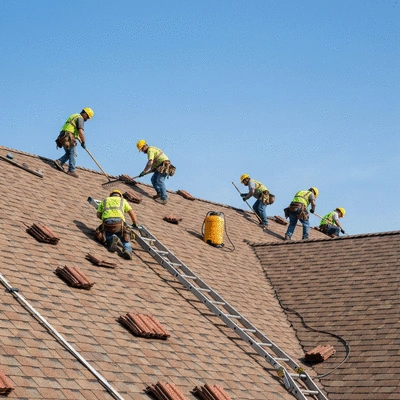 Commercial roof restoration process