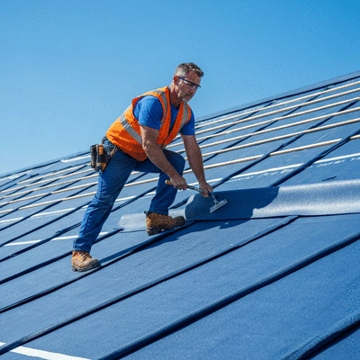 Installation of EPDM roofing system