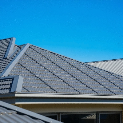 Colorbond roofing in residential area
